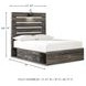 Drystan Full Panel Bed with Dual Side Storage Drawers