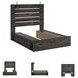 Drystan Queen Panel Bed with Dual Side Storage Drawers