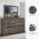Drystan 6 Drawer Dresser and Mirror