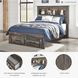 Drystan Full Bookcase Bed with Front Storage Footboard