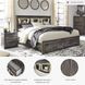 Drystan King Bookcase Bed with Front Storage Footboard