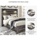 Drystan Queen Panel Bed with Front Storage Footboard