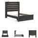 Drystan Queen Panel Bed with Front Storage Footboard