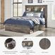 Drystan Full Bookcase Bed with Side Storage Drawers