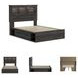 Drystan Full Bookcase Bed with Dual Side Storage Drawers