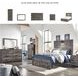 Drystan Full Panel Bed with Front Storage Footboard