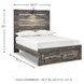Drystan Full Panel Bed with Front Storage Footboard