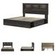 Drystan King Bookcase Bed with Single Sided Storage