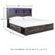 Drystan King Bookcase Bed with Single Sided Storage