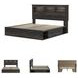 Drystan King Bookcase Bed with Dual Side Storage Drawers
