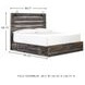 Drystan King Panel Bed with Dual Side Storage Drawers