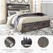Drystan King Panel Bed with Front Storage Footboard
