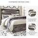 Drystan King Panel Bed with Front Storage Footboard