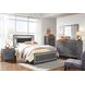 Lodanna Gray 6 Drawer Dresser and Rectangular Mirror