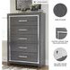 Lodanna Gray 5 Drawer Chest