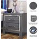 Lodanna Gray Two Drawer Nightstand