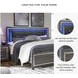 Lodanna Gray King Upholstered Panel Bed