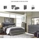 Lodanna Gray King Upholstered Panel Bed
