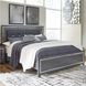 Lodanna Gray King Upholstered Panel Bed
