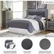 Lodanna Gray Queen Upholstered Platform Storage Bed