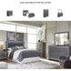 Lodanna Gray Queen Upholstered Platform Storage Bed