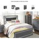 Lodanna Gray Queen Upholstered Panel Bed
