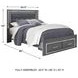 Lodanna Gray Queen Upholstered Panel Storage Bed