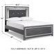 Lodanna Gray Full Upholstered Panel Bed