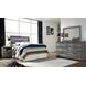 Baystorm Gray 6 Drawer Dresser and Rectangular Mirror