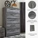 Baystorm Gray 5 Drawer Chest