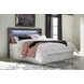 Baystorm Gray King Storage Panel Headboard with LED