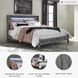 Baystorm Gray King Panel Bed