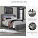Baystorm Gray King Platform Storage Bed