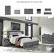 Baystorm Gray King Platform Storage Bed