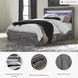 Baystorm Gray Queen Platform Single Side Under Bed Storage Bed