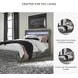 Baystorm Gray Queen Platform Single Side Under Bed Storage Bed