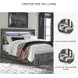 Baystorm Gray King Platform Single Side Under Bed Storage Bed