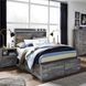 Baystorm Gray Full Double Under Bed Storage Platform Bed