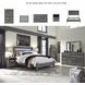 Baystorm Gray Queen Panel Bed
