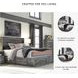Baystorm Gray Queen Platform Double Under Bed Storage Bed