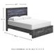 Baystorm Gray Queen Platform Storage Bed