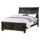 B02255 Brown Queen Sleigh Storage Bed