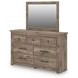 Stanziford Brown 7 Drawer Dresser and Rectangular Mirror