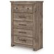 Stanziford Brown 5 Drawer Chest
