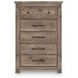 Stanziford Brown 5 Drawer Chest