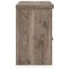 Stanziford Brown 2 Drawer Nightstand with USB Charging