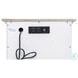Island Haven Dapple Grey and Blanc 1 Drawer and 2 Door Nightstand with USB Charging