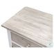 Island Haven Dapple Grey and Blanc 1 Drawer and 2 Door Nightstand with USB Charging