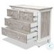 Island Haven Dapple Grey and Blanc 4 Drawer Chest