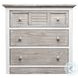 Island Haven Dapple Grey and Blanc 5 Drawer Chest